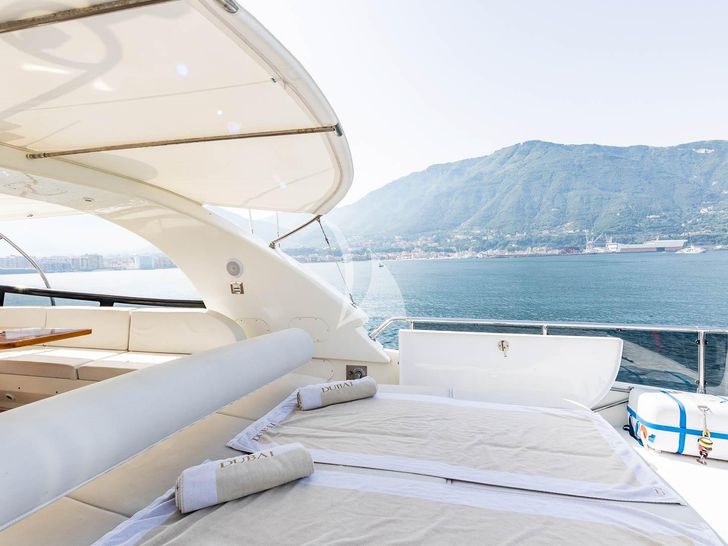 DUBAI Maiora 24m flybridge bronzing area DUBAI Maiora 24m flybridge bronzing area