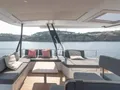 DOLCE VITA III Fountaine Pajot Samana 59 - flybridge lounge DOLCE VITA III Fountaine Pajot Samana 59 - flybridge lounge