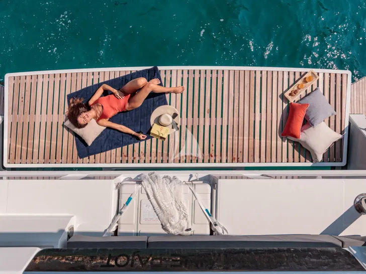 DOLCE VITA III Fountaine Pajot Samana 59 - swim platform DOLCE VITA III Fountaine Pajot Samana 59 - swim platform