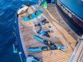 DIAMS Astondoa 69 - swim platform with the water toys DIAMS Astondoa 69 - swim platform with the water toys
