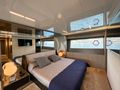 E3 Ferretti 850 master cabin bed