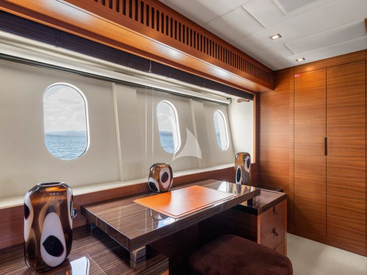 ECLAT Leopard 31 master cabin work area ECLAT Leopard 31 master cabin work area