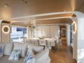 EH2 Benetti Motopanfilo 37M saloon seating and dining area