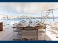 EH2 Benetti Motopanfilo 37M sky deck aft alfresco dining area