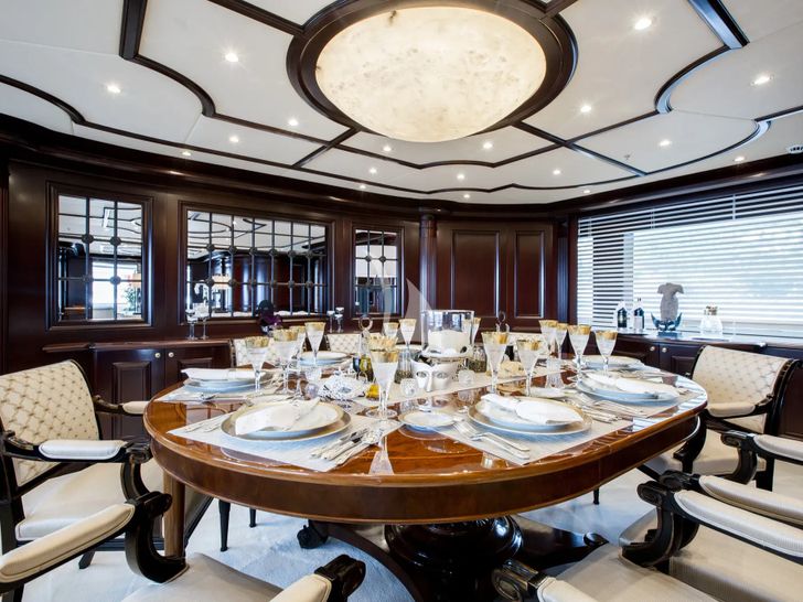 ELENI CBI Navi 50m - formal dining set up ELENI CBI Navi 50m - formal dining set up