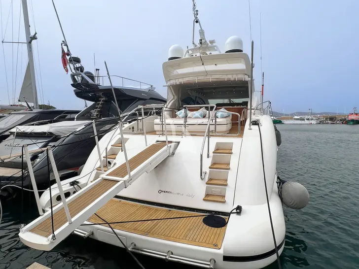 ELTON II Mangusta 72 - docked aft shot ELTON II Mangusta 72 - docked aft shot