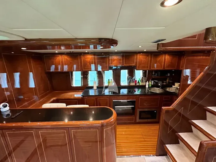 ELTON II Mangusta 72 - open bar and galley ELTON II Mangusta 72 - open bar and galley