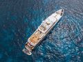 EMERALD Feadship 50m - aerial shot anchored EMERALD Feadship 50m - aerial shot anchored