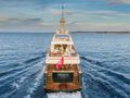 EMERALD Feadship 50m - cruising stern shot EMERALD Feadship 50m - cruising stern shot