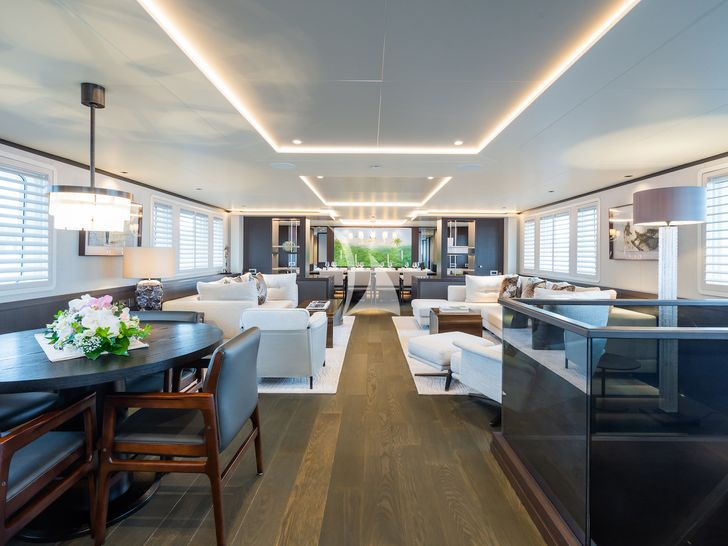EMERALD Feadship 50m - main saloon interior EMERALD Feadship 50m - main saloon interior