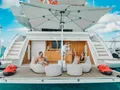EMINA Benetti Fast 140 - guests in the beach club EMINA Benetti Fast 140 - guests in the beach club