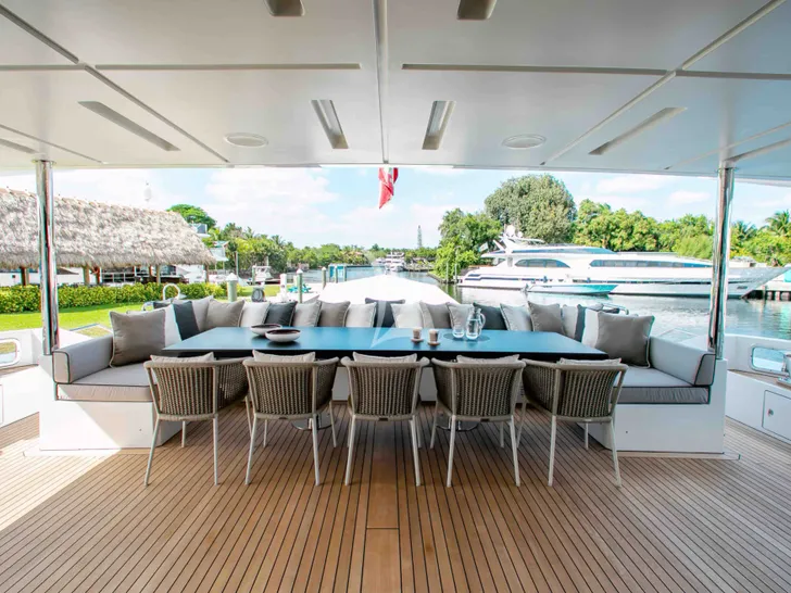 EMINA Benetti Fast 140 - main aft deck EMINA Benetti Fast 140 - main aft deck