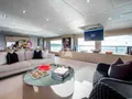 EMINA Benetti Fast 140 - main saloon TV lounge EMINA Benetti Fast 140 - main saloon TV lounge