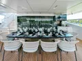 EMINA Benetti Fast 140 - sky deck alfresco dining area EMINA Benetti Fast 140 - sky deck alfresco dining area