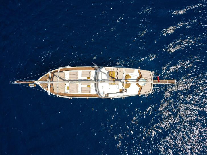 ESCAPE Gulet 27m top shot ESCAPE Gulet 27m top shot