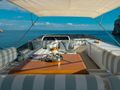 ESSOESS Alalunga 78 - sun deck seating and dining ESSOESS Alalunga 78 - sun deck seating and dining