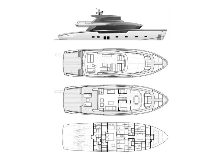 ESTIA Sanlorenzo SX88 - layout ESTIA Sanlorenzo SX88 - layout