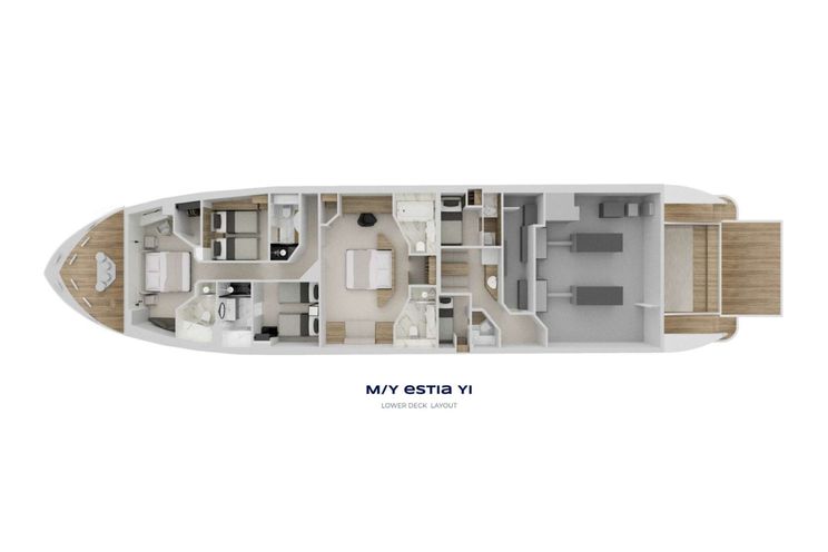 Layout for ESTIA YI Ferretti 880 - layout