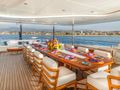 ETERNAL SPARK Bilgin 163 I - sky deck alfresco dining area ETERNAL SPARK Bilgin 163 I - sky deck alfresco dining area