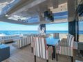 ETERNITY 44 Arcadia A85 - aft deck dining and lounging area ETERNITY 44 Arcadia A85 - aft deck dining and lounging area