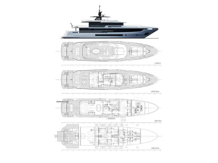 EVA4EVA Mangusta Oceano 44m - layout EVA4EVA Mangusta Oceano 44m - layout
