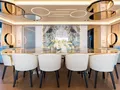 EVA4EVA Mangusta Oceano 44m - main dining area EVA4EVA Mangusta Oceano 44m - main dining area