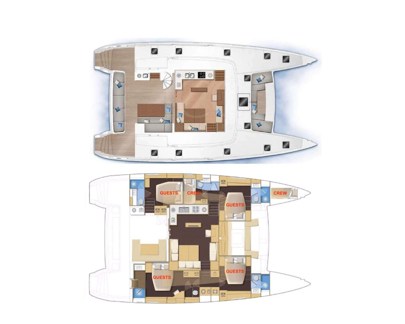 EVER III Lagoon 560 - layout