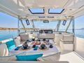 EXPLORION Aquila 54 - flybridge dining set up EXPLORION Aquila 54 - flybridge dining set up