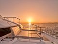 EXPLORION Aquila 54 - foredeck under the sunset EXPLORION Aquila 54 - foredeck under the sunset