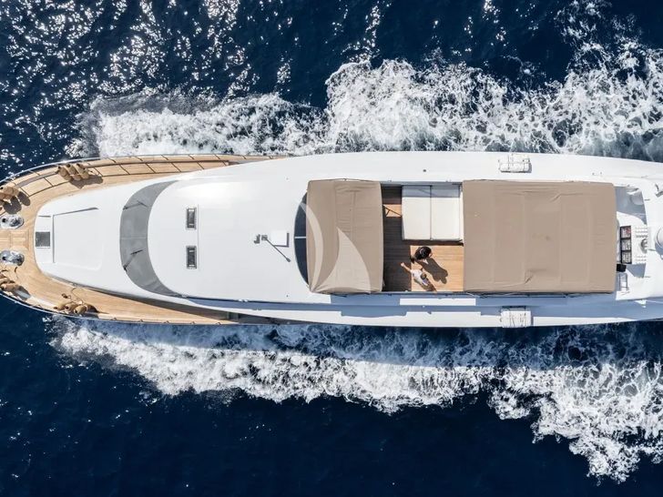 FAITH Tecnomar 32m - top aerial shot FAITH Tecnomar 32m - top aerial shot
