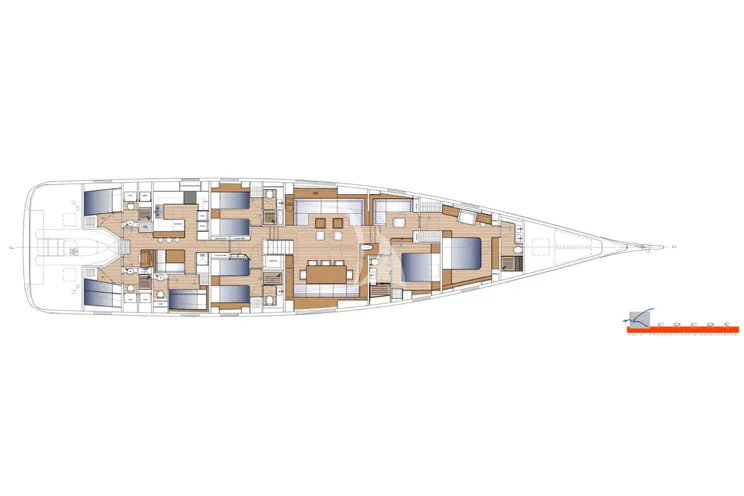 Layout for FANCY Nautor s Swan 108 layout