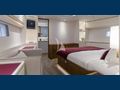 FANCY Nautor's Swan 108 master cabin seating area and bathroom entrance