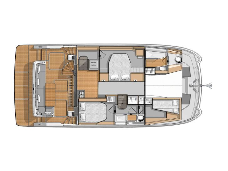FASCHING Fountaine Pajot MY5 - layout FASCHING Fountaine Pajot MY5 - layout