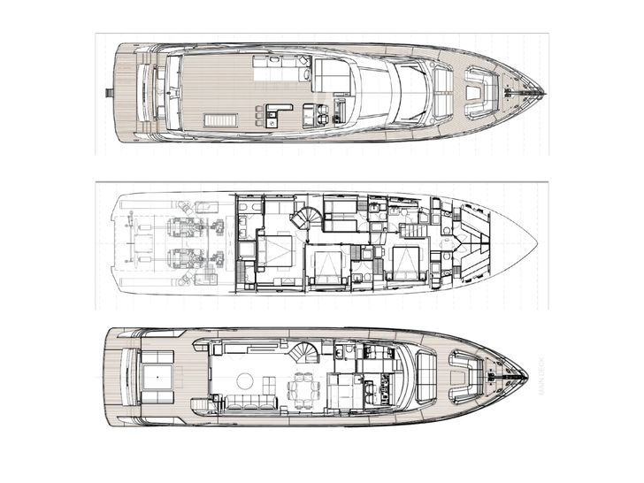 FAST Ferretti Yachts 860 - layout FAST Ferretti Yachts 860 - layout