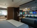 FAST Ferretti 860 - master cabin bed and TV FAST Ferretti 860 - master cabin bed and TV