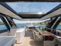 FAST Ferretti 860 - sundeck dining area and bar FAST Ferretti 860 - sundeck dining area and bar