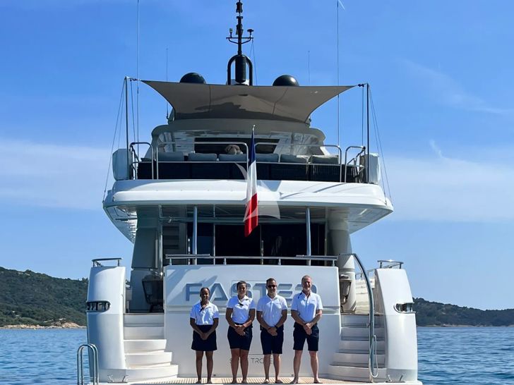 FASTER Sanlorenzo 88 - aft shot FASTER Sanlorenzo 88 - aft shot