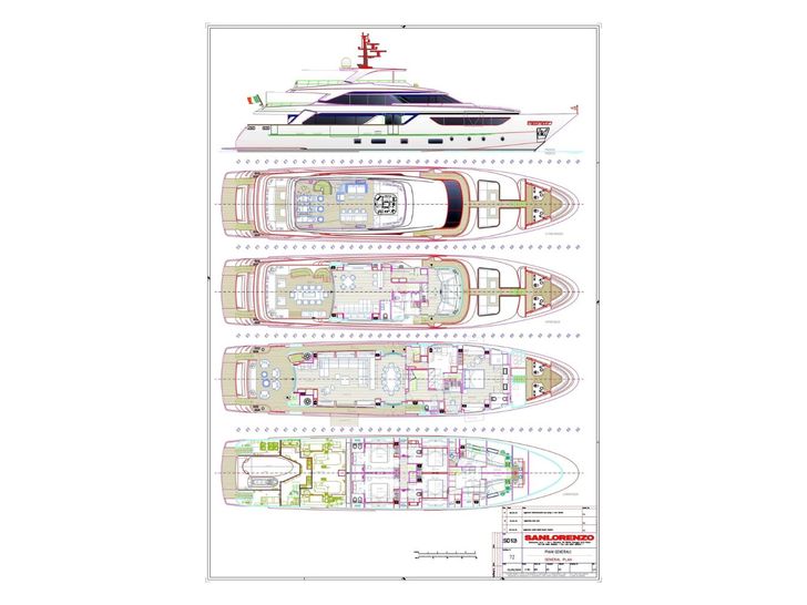 FATSA Sanlorenzo SD126 - layout FATSA Sanlorenzo SD126 - layout