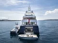 FABULOUS CHARACTER Holland Jachtbouw 42m - aft shot with the tenders FABULOUS CHARACTER Holland Jachtbouw 42m - aft shot with the tenders