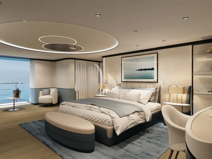 FELICITA Mangusta(Overmarine)Oceano 50 - master cabin FELICITA Mangusta(Overmarine)Oceano 50 - master cabin