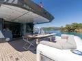 FERRO 77 Delta Marine 25m - main aft deck alfresco dining area FERRO 77 Delta Marine 25m - main aft deck alfresco dining area