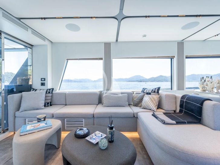 FERRO 77 Delta Marine 25m - main saloon lounge FERRO 77 Delta Marine 25m - main saloon lounge