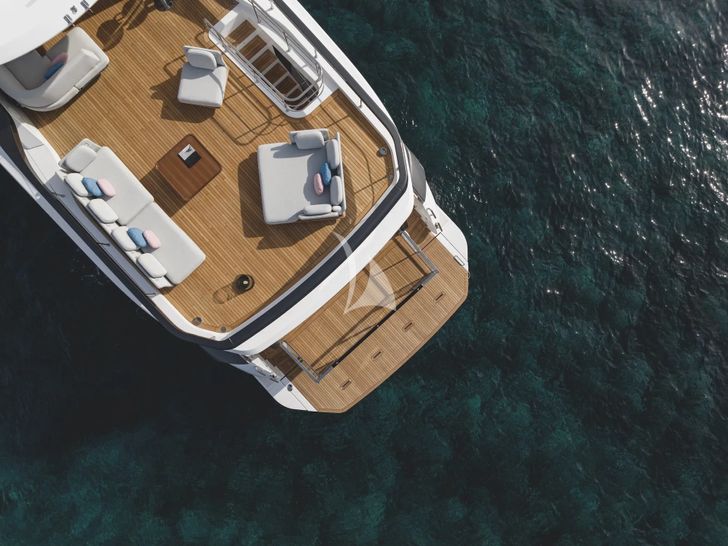 FIRST HORIZON Azimut Grande 26M - top aft shot FIRST HORIZON Azimut Grande 26M - top aft shot