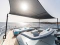 FIGURATI Riva Dolcevita 110 foredeck lounging and bronzing area
