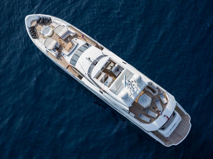 FLEUR Sunseeker 116 - top aerial shot FLEUR Sunseeker 116 - top aerial shot