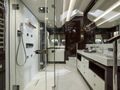 FLEUR Sunseeker 116 master cabin bathroom wide view