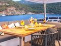 FLOKI Custom 78 Motor Yacht - flybridge dining area FLOKI Custom 78 Motor Yacht - flybridge dining area
