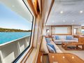 FONERS Izar 43m - main saloon seating and glass window FONERS Izar 43m - main saloon seating and glass window