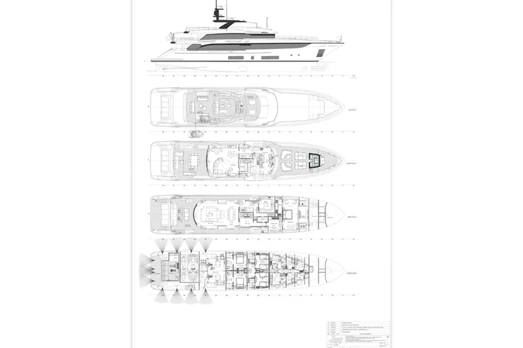 Layout for FORTITUDE 1 Benetti Class 44m - layout