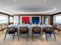 FOS Feadship 62m - main dining area FOS Feadship 62m - main dining area